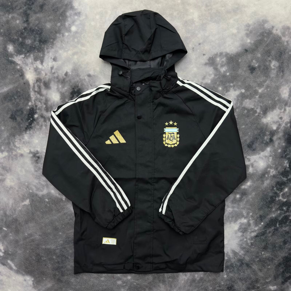 Argentina Black Windbreaker
