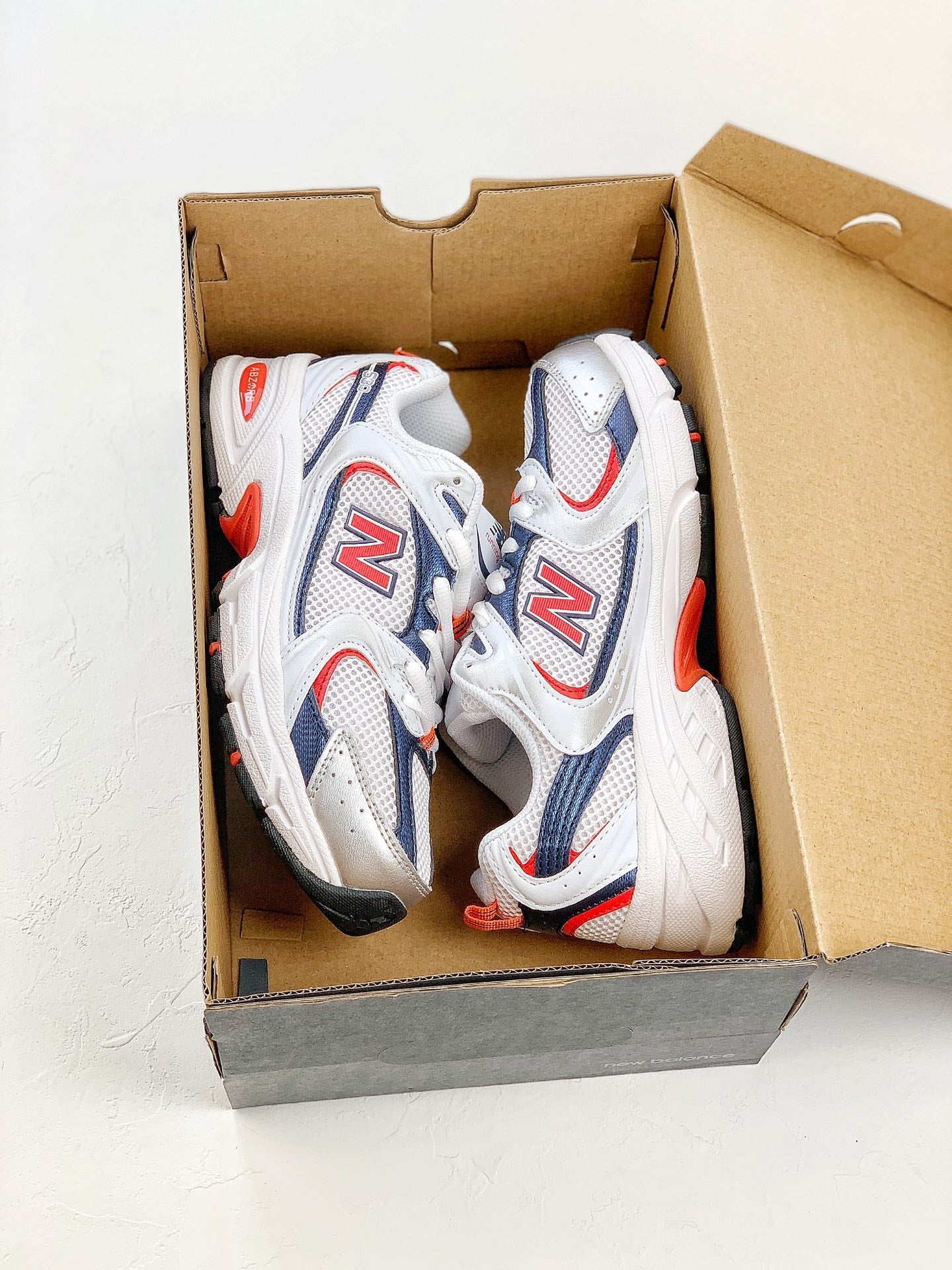 New Balance 530 White Red Navy