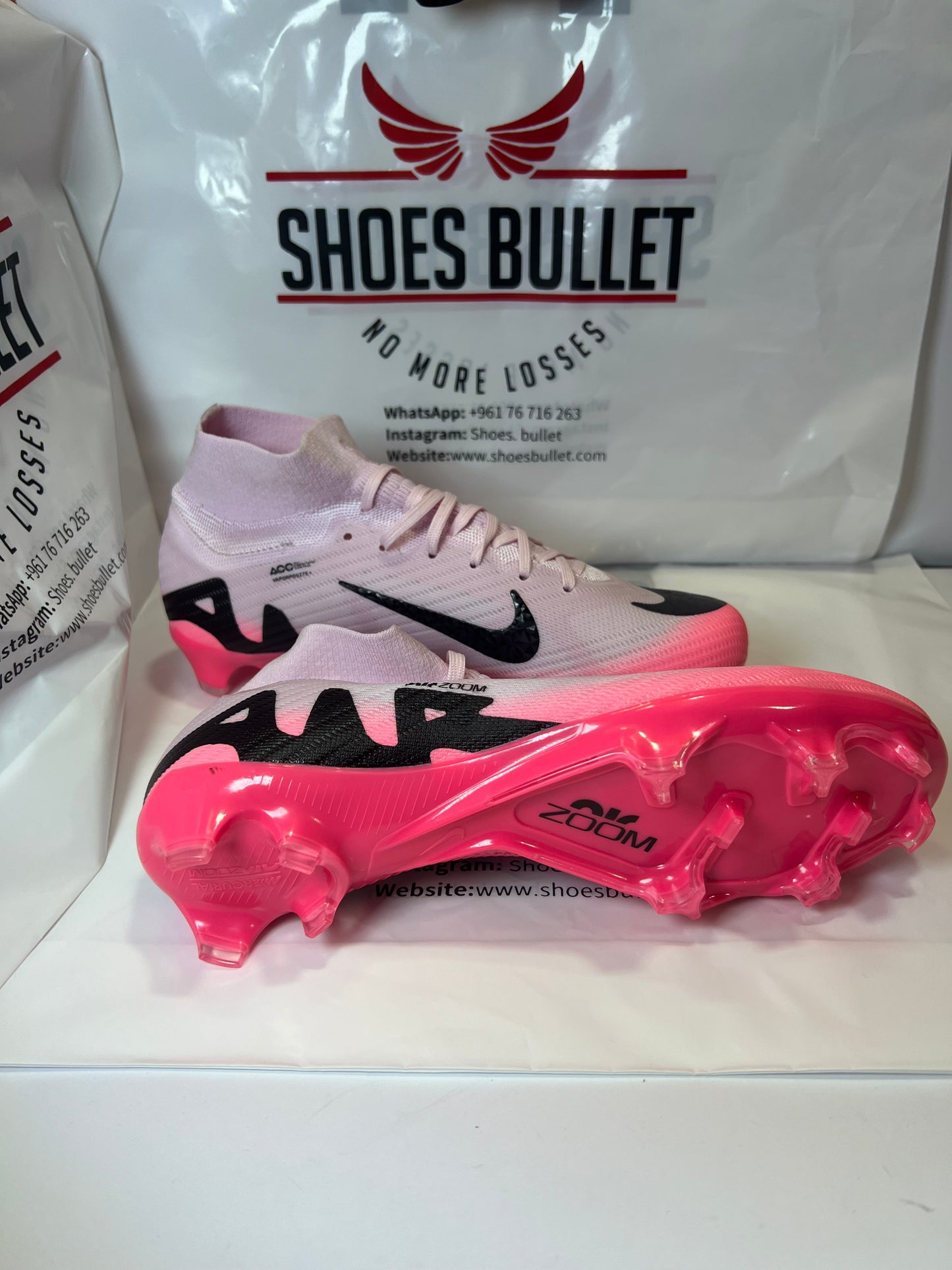 NIIKE AIRZOOM PINK FG HIGH SOCKS