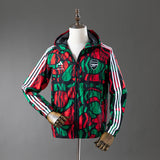 Arsenal Red & Green Print Windbreaker