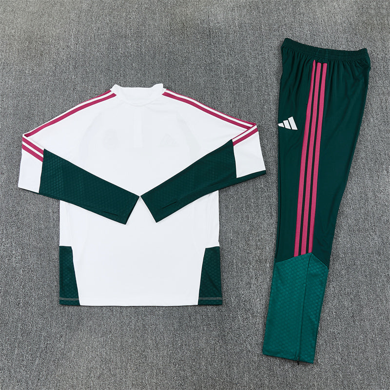 26-27 Season Real Madrid White-Green Color Football Sweater Set