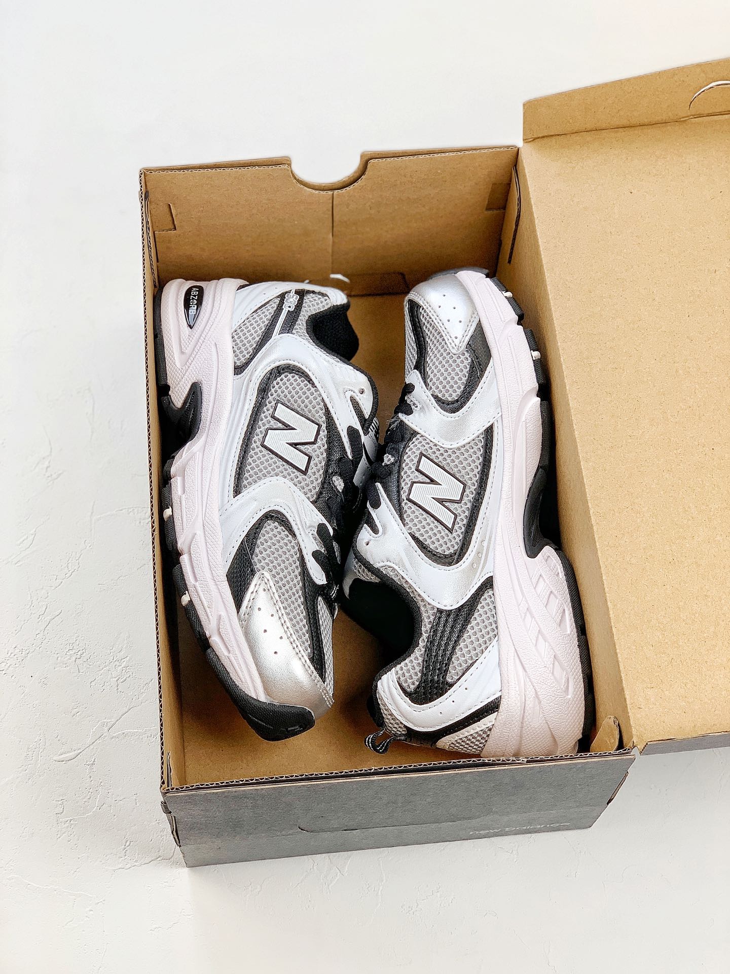 New Balance 530 Silver&Black