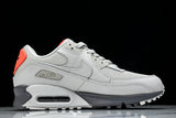 DC4466-001 AIR MAX 90 TRENDY COUPLE LOW TOP AIR CUSHIONED CASUAL LIGHT GRAY/DARK GRAY/ORANGE
