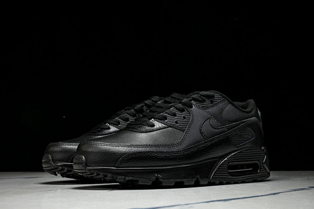 CZ5594-001 AIR MAX 90 LTR CLASSIC SPORTS SHOES FOR MALE AND FEMALE COUPLES BLACK/INKINESS