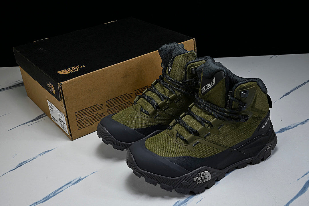 THE NORTH FACE SUMMIT OFFTRAIL GORETEX MEN'S HIKING SHOES ARMY GREEN/GREEN