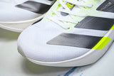 KJ7036 ADIZERO ADIOS 4 M LOW-TOP RUNNING SHOES WHITE/GREY/GREEN