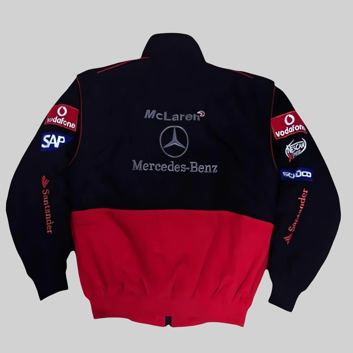 Mercedes Red/Black Bomber Jacket