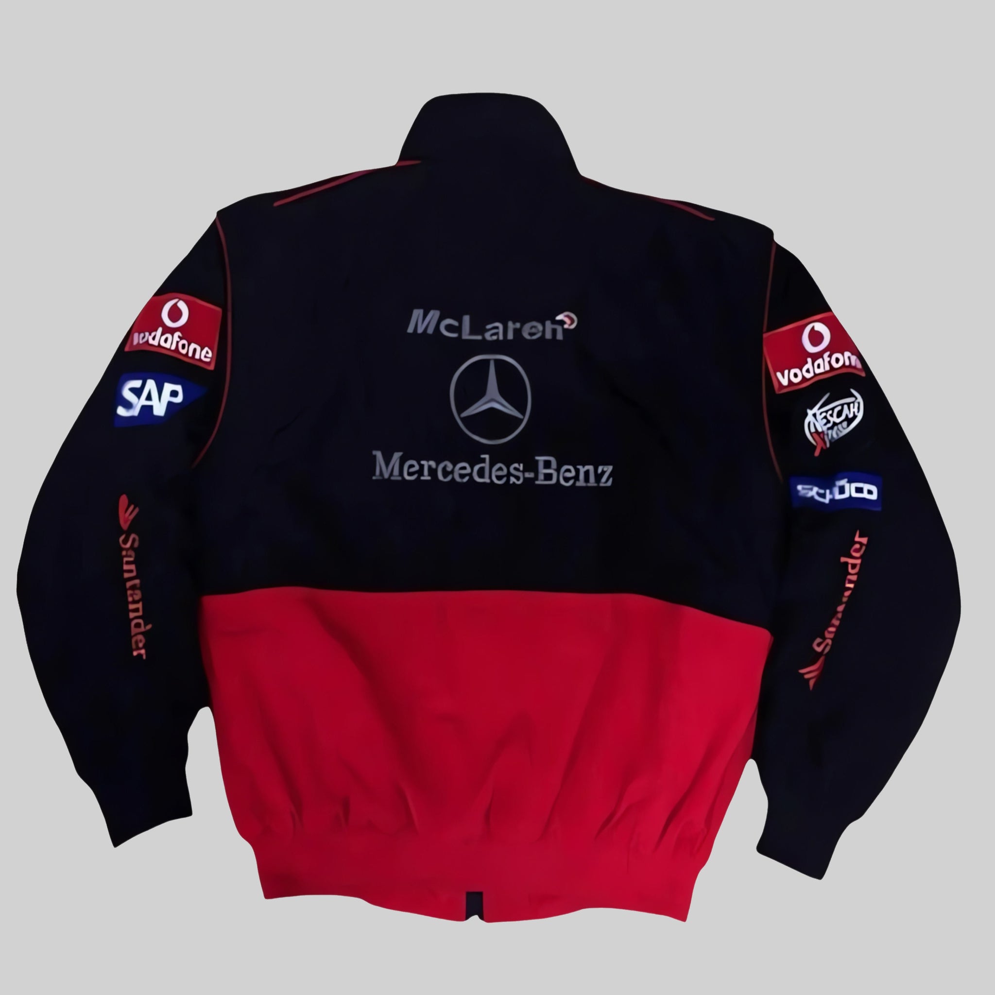 Mercedes Red/Black Bomber Jacket