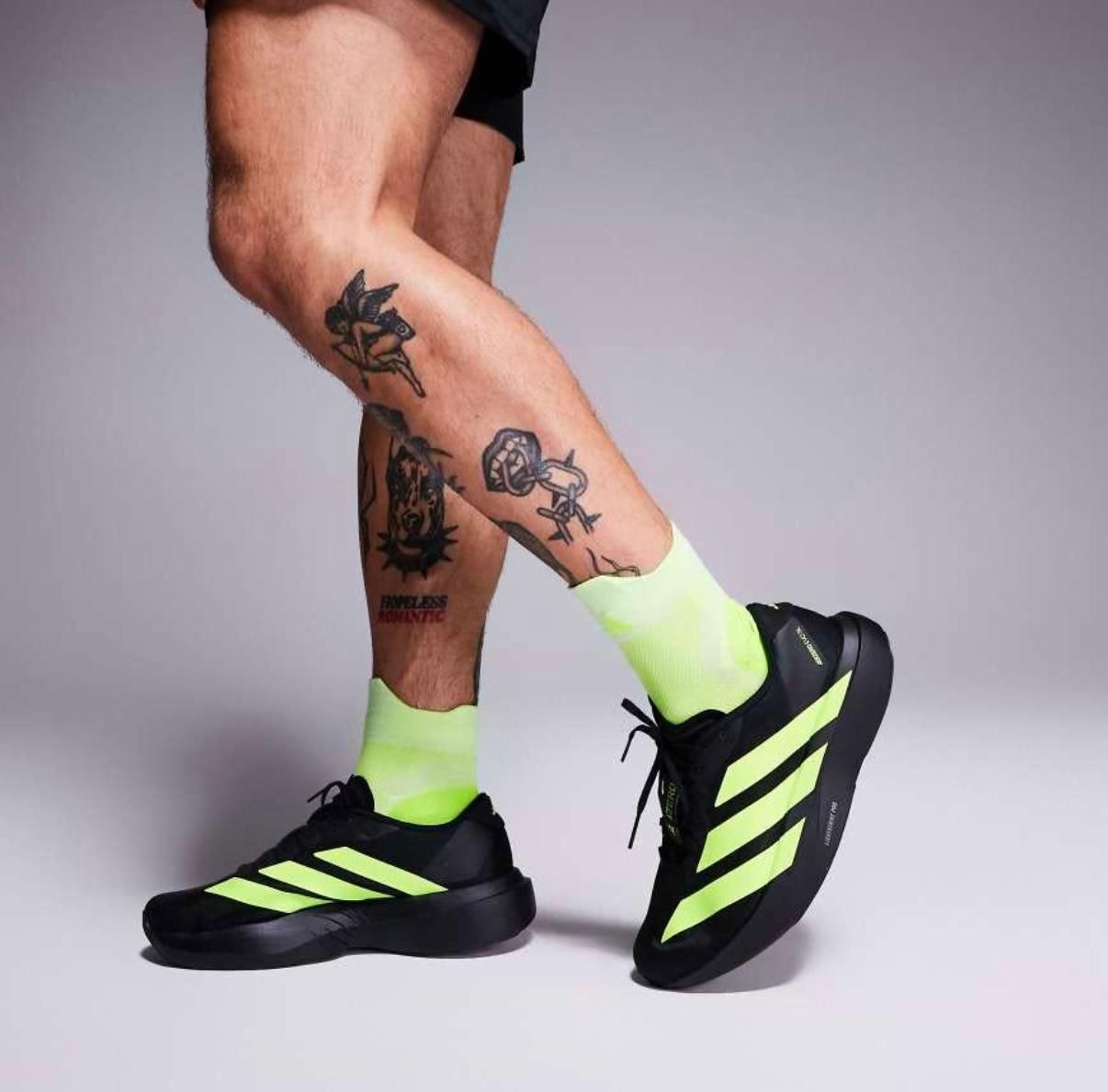 adidas Adizero Evo SL Black Lucid Lemon