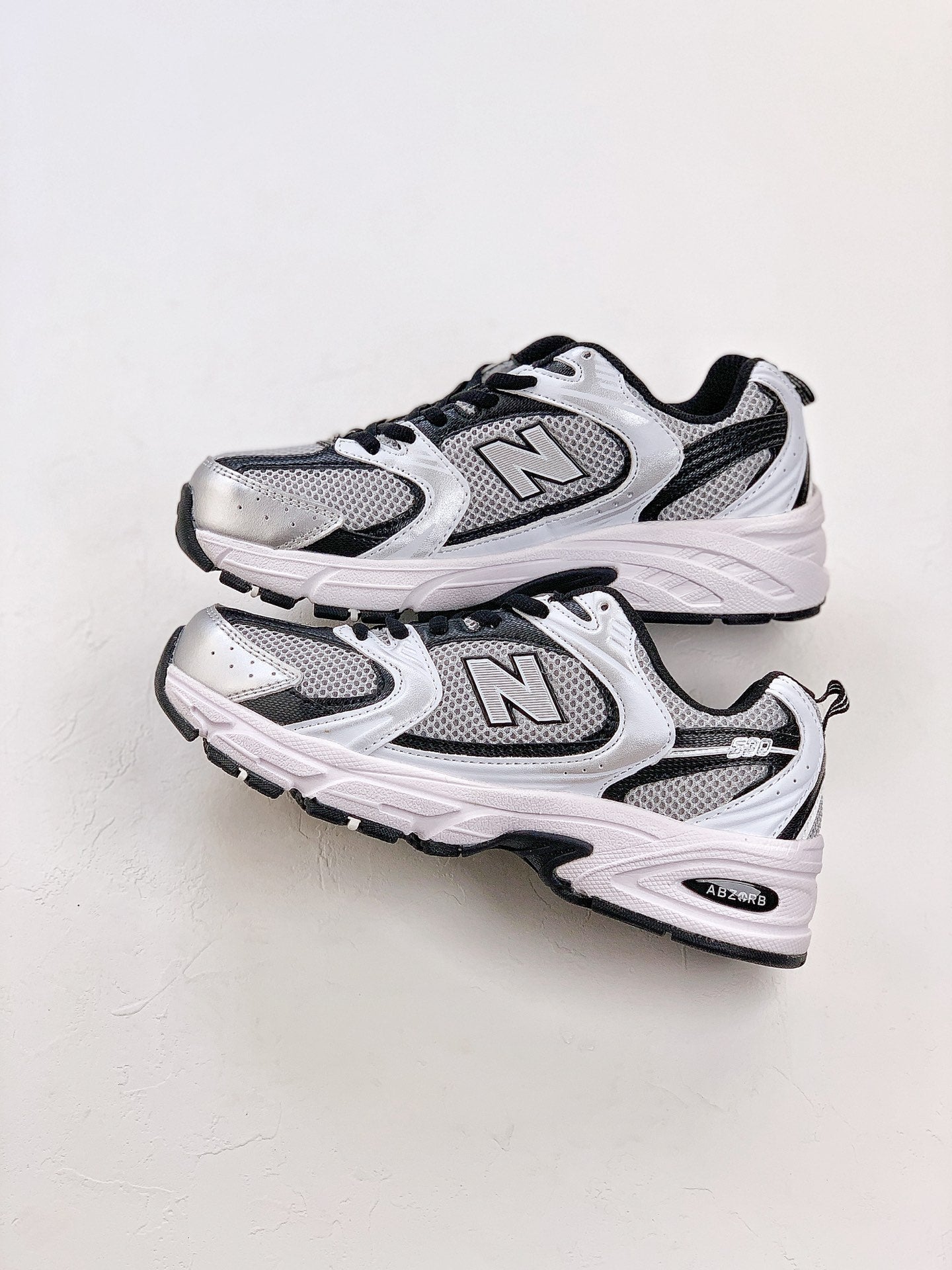 New Balance 530 Silver&Black