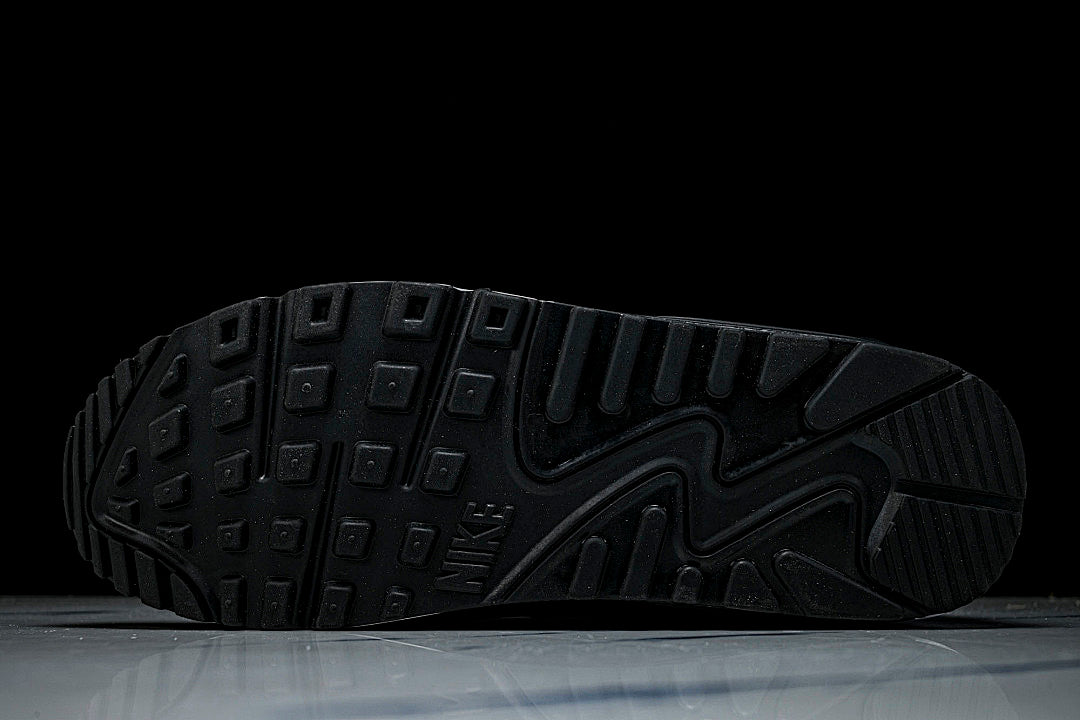 DH8010-002 AIR MAX 90 RETRO AIR CUSHIONED RUNNING SHOES BLACK/WHITE
