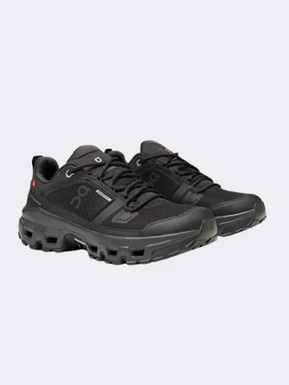 On Cloudrock Waterproof  Hiking Sneakers Black