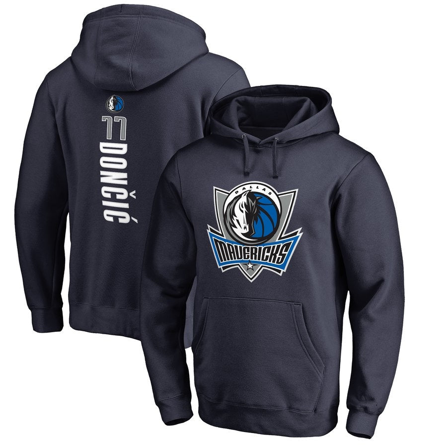 Dallas mavericks black 77 doncic hoodie