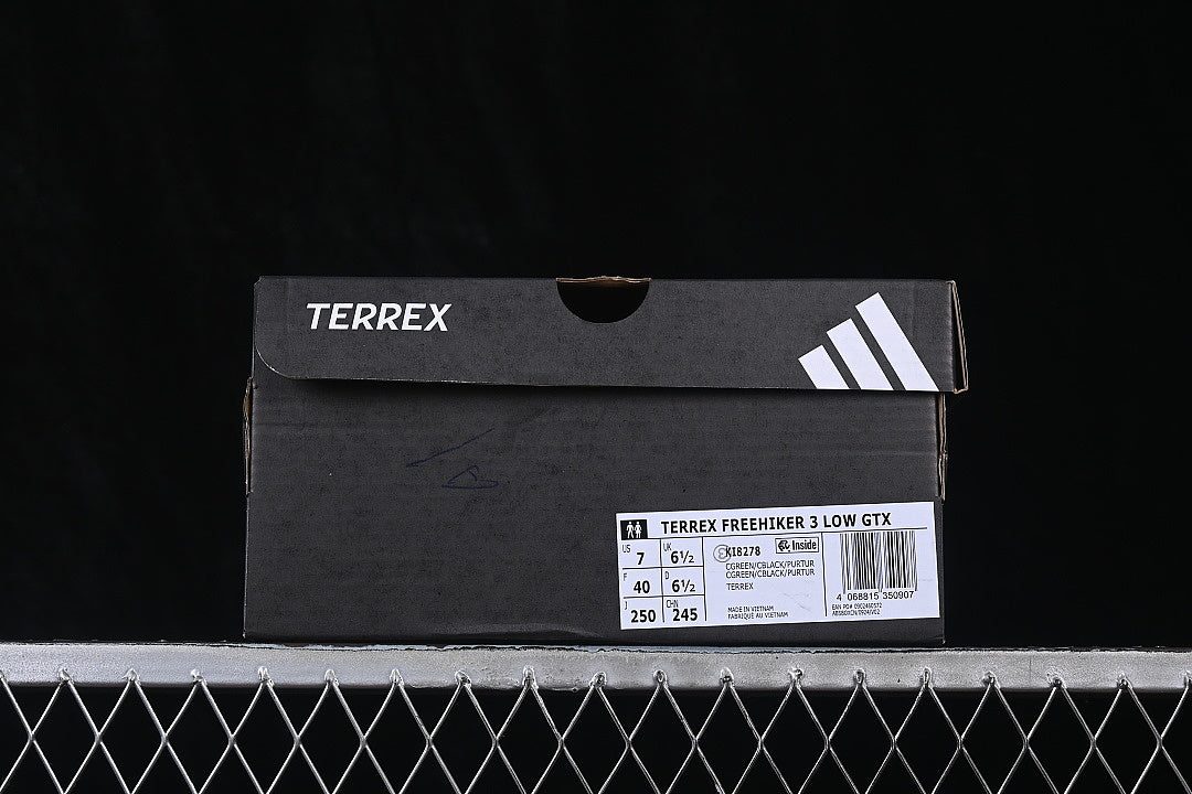 TERREX FREEHIKER 3 LOW CASUAL LIFE SHOES BLACKISH GREEN/BLACK