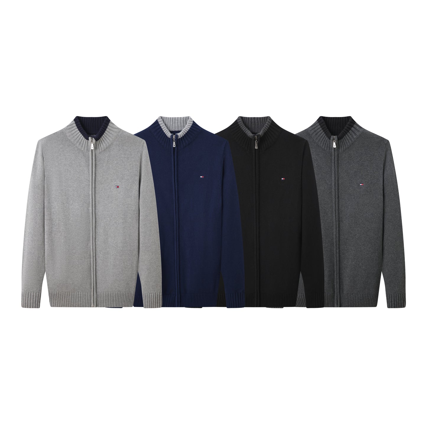 6116:tommyZip Cardigan Thick Version same as official website M-XXL