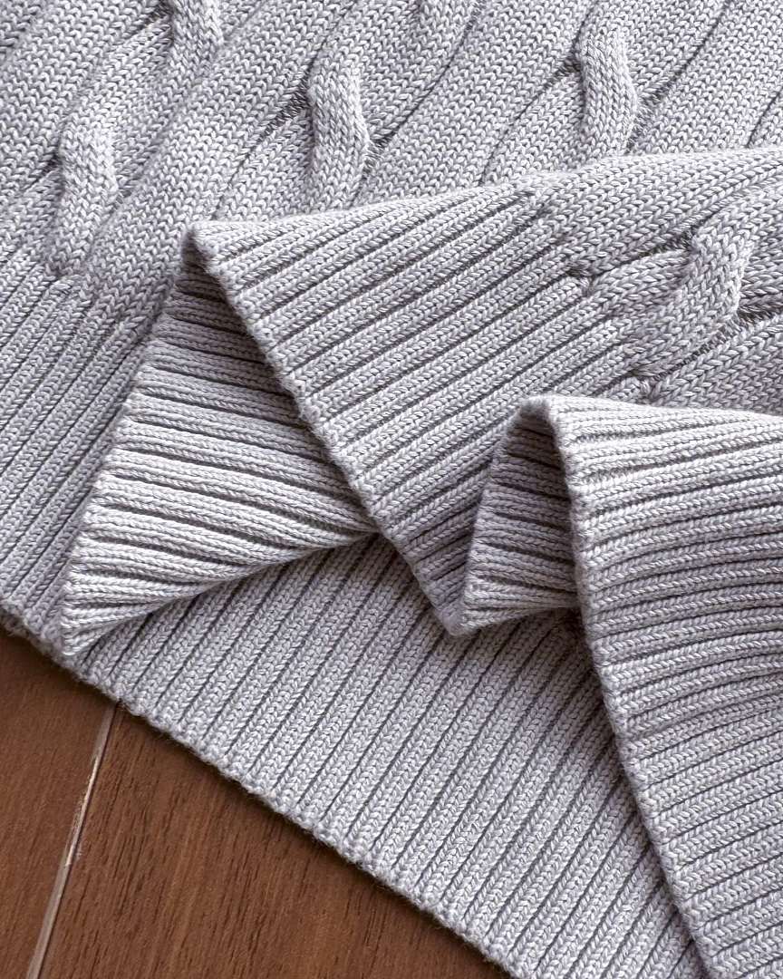 Ralph Lauren Cable-Knit Half-Zip Stand-Collar Sweater RL2502