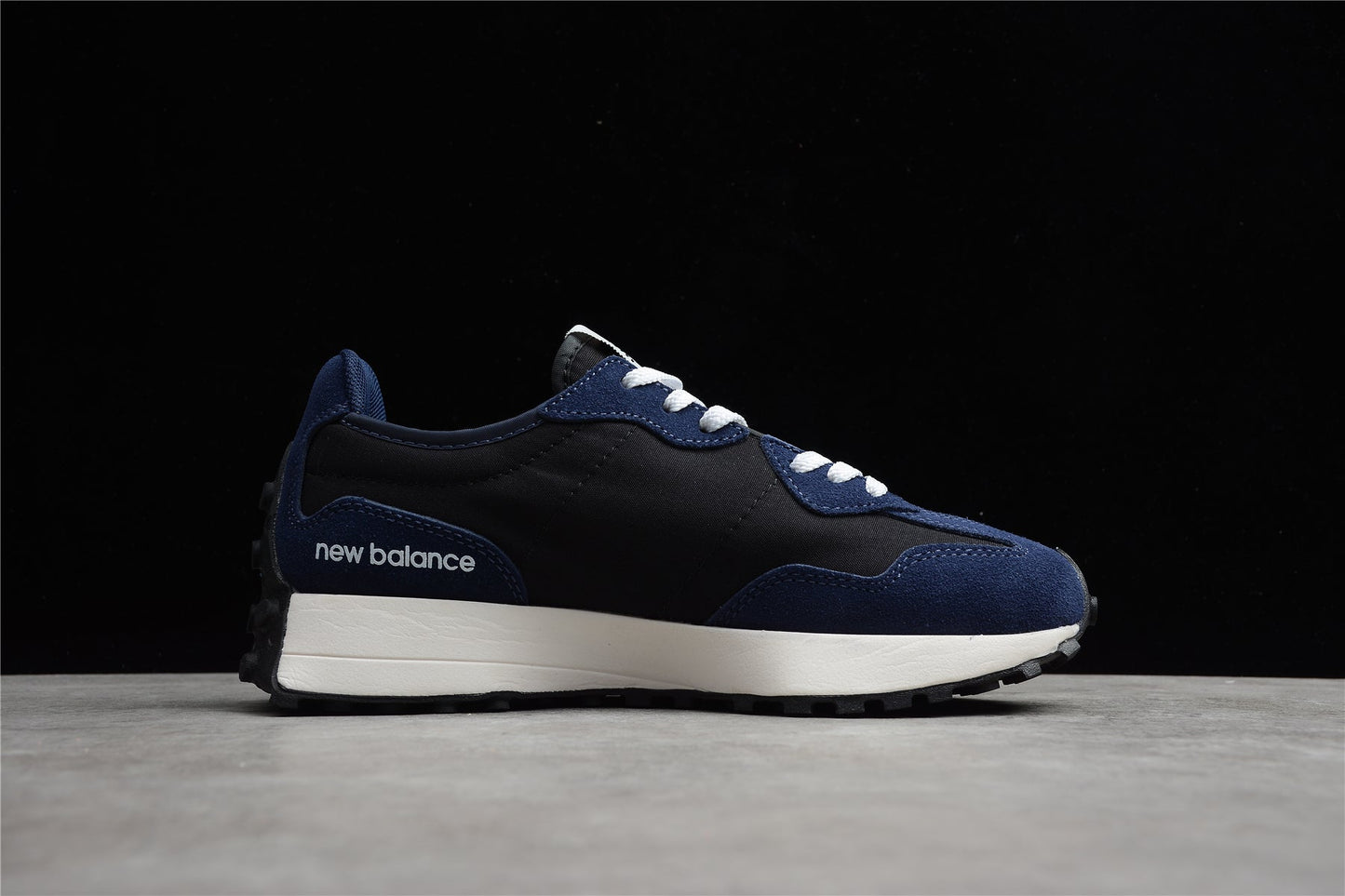 New Balance NB237 series fashion retro casual shoes navy blue yellow