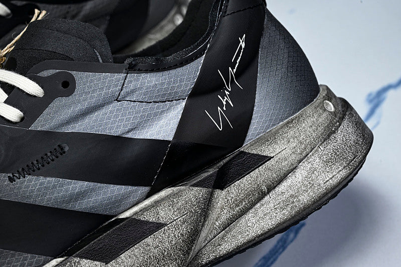 KI7128 Y-3 ADIOS PRO 4 BLACK/OFF WHITE/GREY FIVE