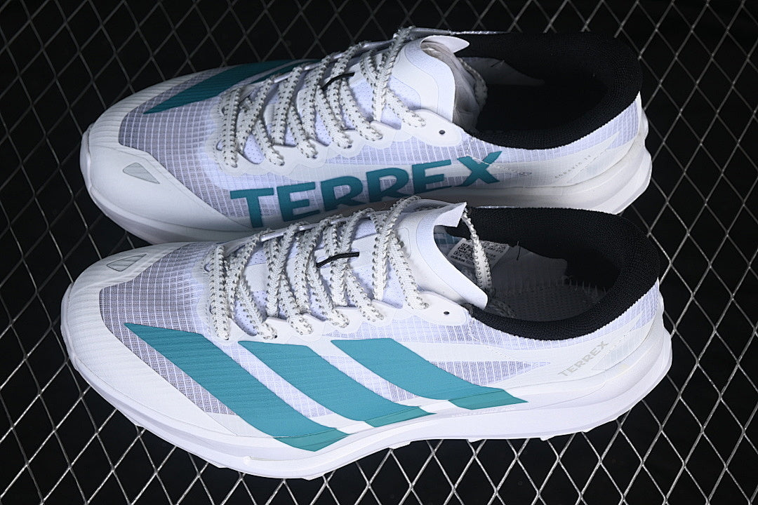 TERREX AGRAVIC SOLE-BOOSTING RUNNING SHOES WHITE/BLUE/WHITE