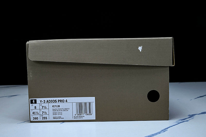KI7128 Y-3 ADIOS PRO 4 BLACK/OFF WHITE/GREY FIVE