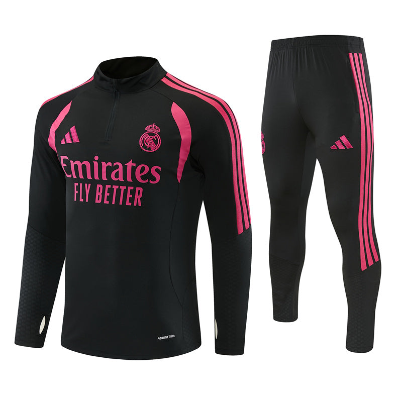 26-27 Season Real Madrid Red-Black Color Football Sweater Set