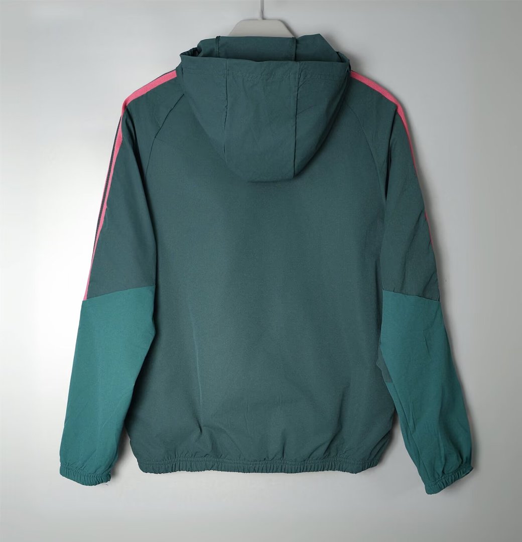Real Madrid Green & Pink Windbreaker