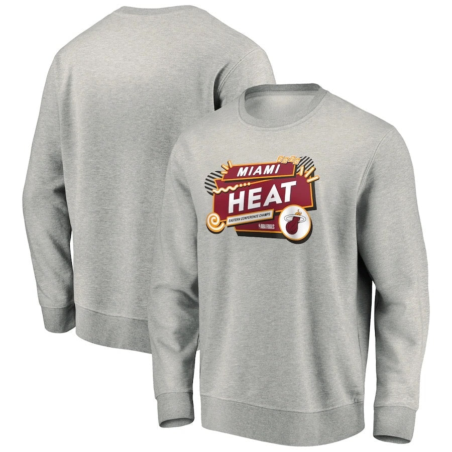 Miami heats grey/red long shirt