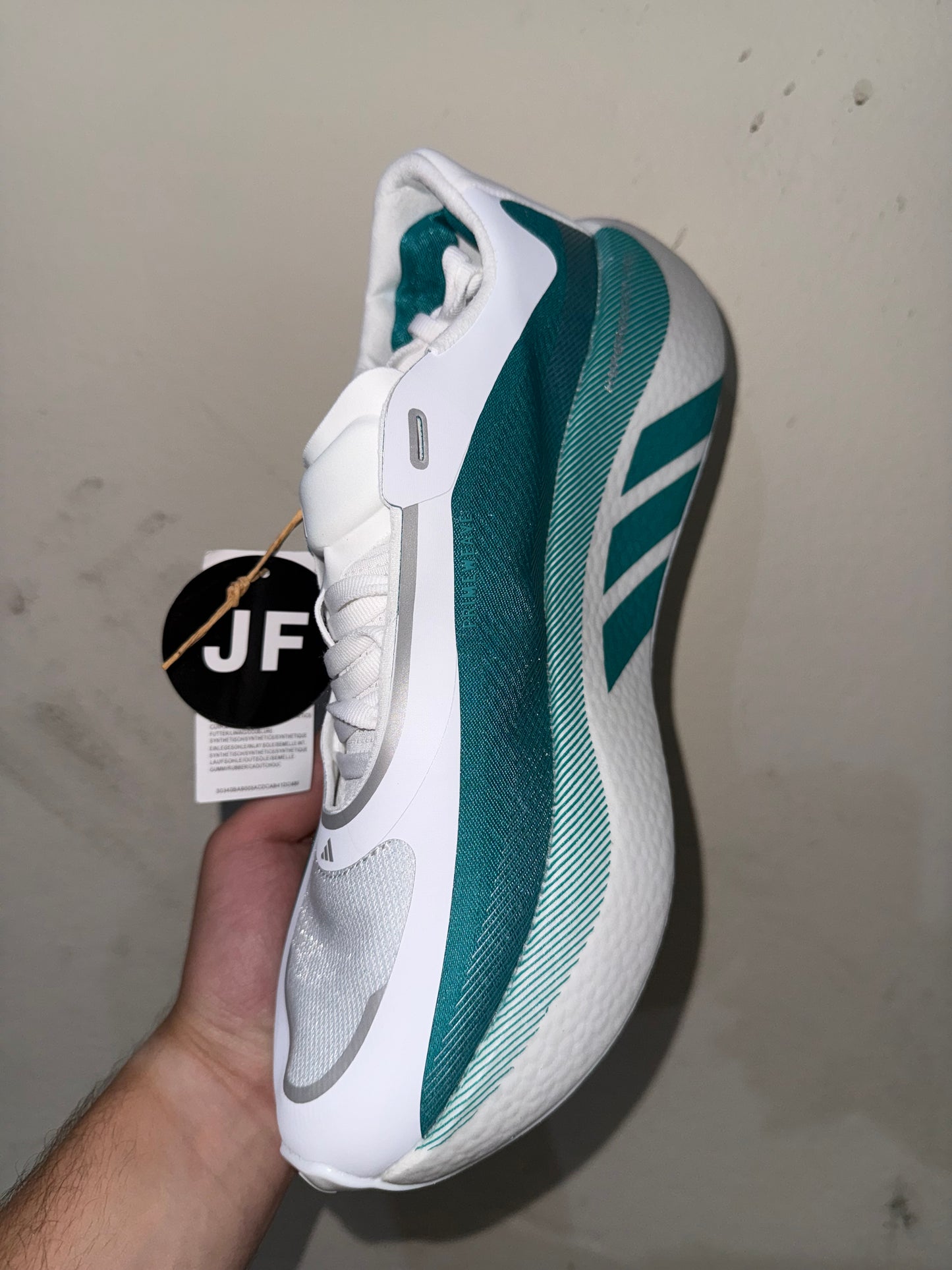 Adidas hyperboost white/green st