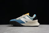 New Balance NB New Balance XC72 series retro pioneer sports and leisure jogging shoes multi-color stitching blue, yellow, white and black