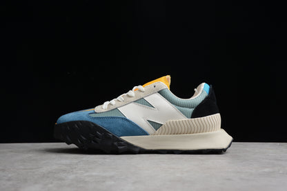 New Balance NB New Balance XC72 series retro pioneer sports and leisure jogging shoes multi-color stitching blue, yellow, white and black