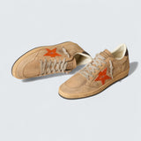 Ball Star 'Beige Nubuck with Croc-Print Leather Star and Nubuck Heel Tab'