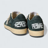 Ball Star 'Green Suede with Silver Glitter Star'