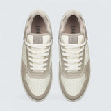 B27 Uptown Low-Top Sneaker ’Beige and White Grained Calfskin with White Dior Gravity Leather’