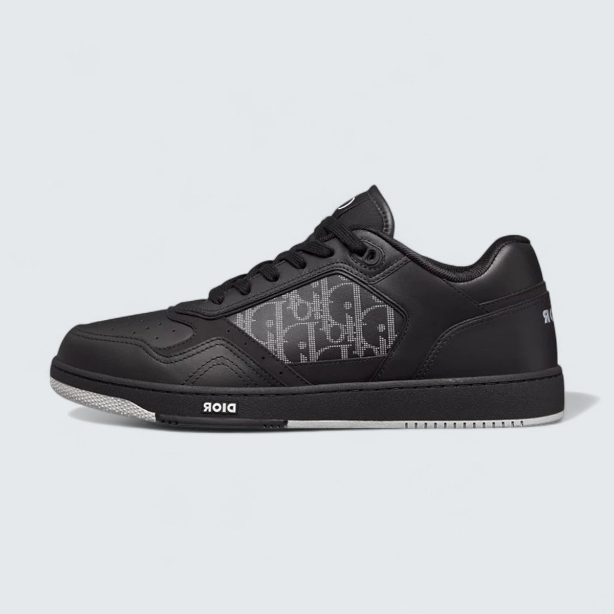 B27 Uptown Low-Top Sneaker ’Black Smooth Calfskin, Black Suede and Black Dior Oblique Galaxy Leather’