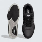 B27 Uptown Low-Top Sneaker ’Black Smooth Calfskin, Black Suede and Black Dior Oblique Galaxy Leather’