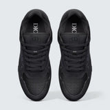 B27 Uptown Low-Top Sneaker ’Black Suede, Black Smooth Calfskin and Black Dior Oblique Jacquard’