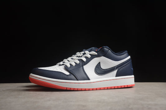 Air Jordan Low 1 marine et orange