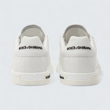 D&G Calfskin Nappa Portofino Sneakers 'White'