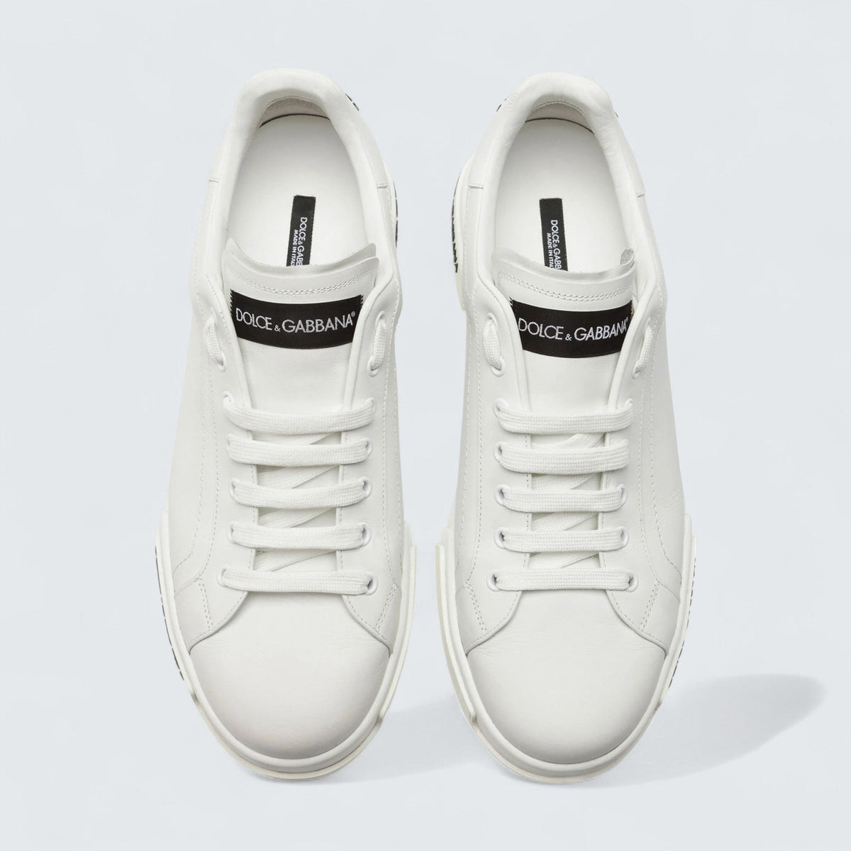 D&G Calfskin Nappa Portofino Sneakers 'White'