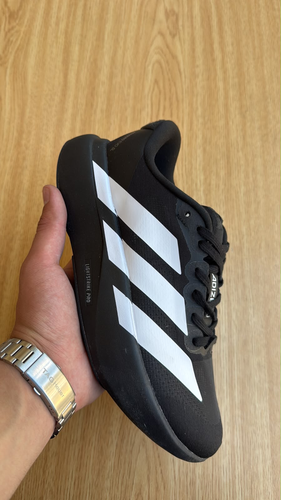 Adidas adizero evo sl black /white stock