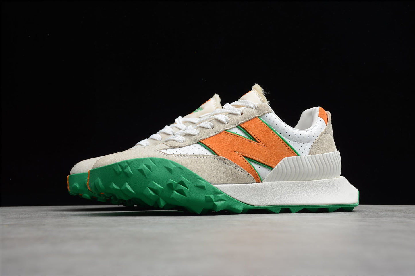 New Balance New Balance UXC72 series retro pioneer gray white orange green base