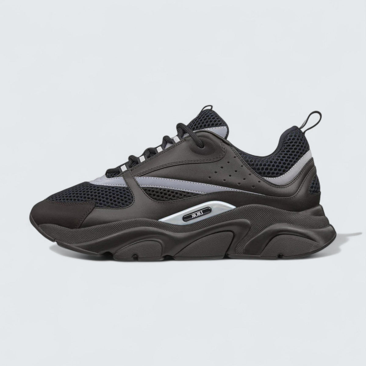B22 Black Calfskin Trainer