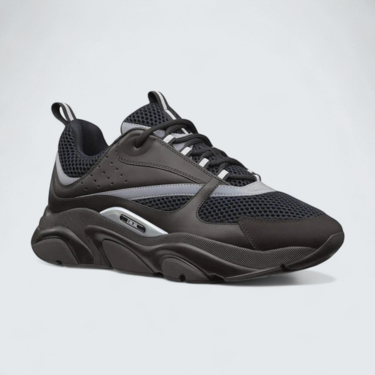 B22 Black Calfskin Trainer