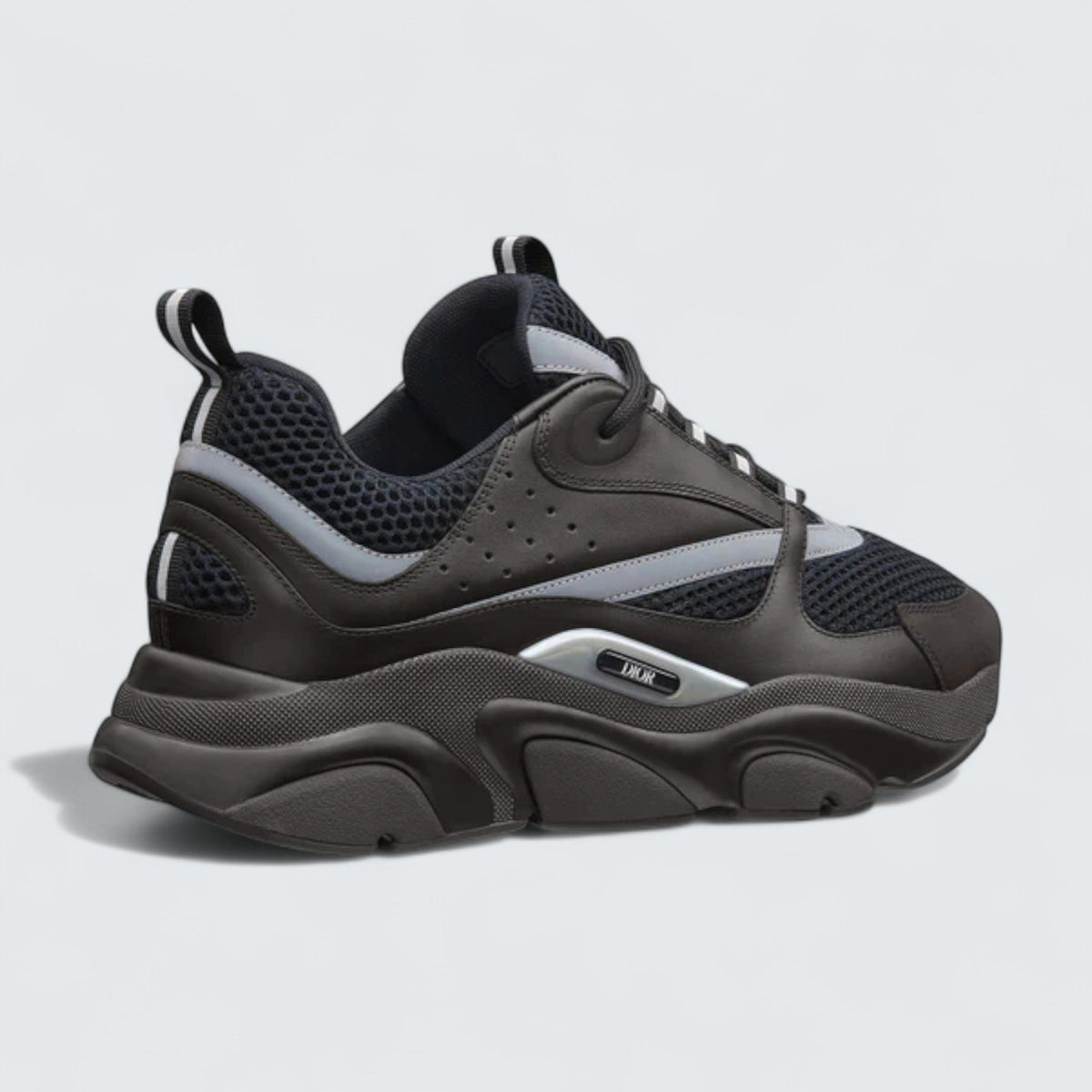 B22 Black Calfskin Trainer