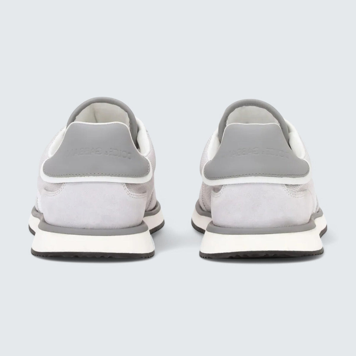 D&G Cushion Mixed-Material Sneakers 'Grey/White'