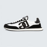 D&G Cushion Mixed-Material Sneakers 'White/Black'