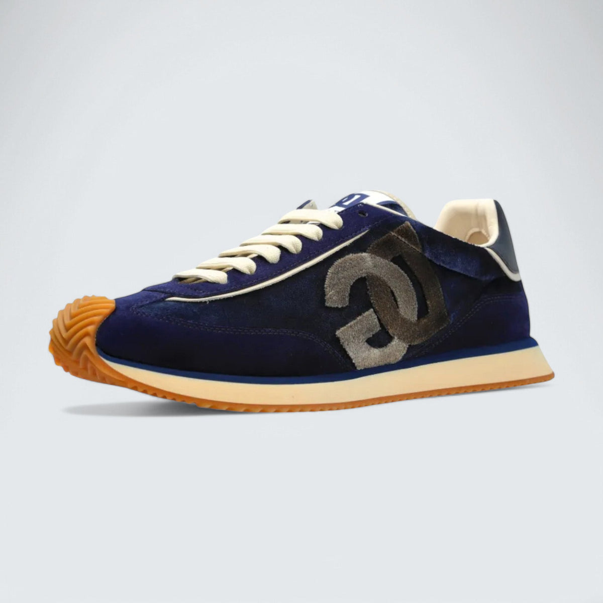D&G Cushion Mixed-Material Sneakers 'Navy Blue'