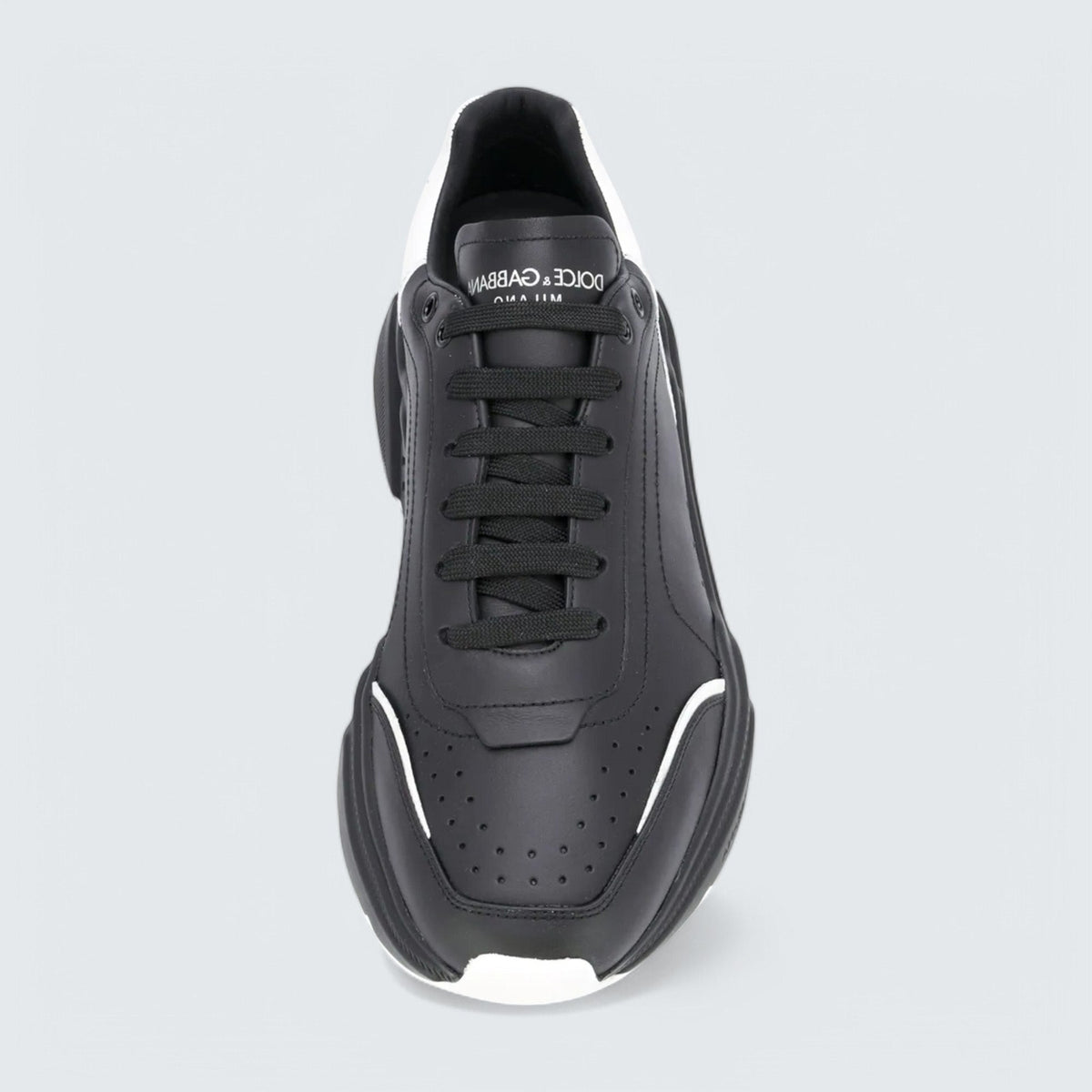 D&G Daymaster Leather Sneakers 'Black/White'