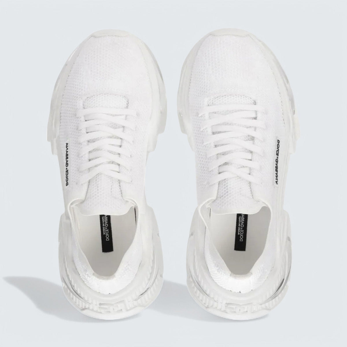 D&G Daymaster Stretch-Knit Sneakers 'White'