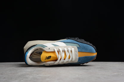 New Balance NB New Balance XC72 series retro pioneer sports and leisure jogging shoes multi-color stitching blue, yellow, white and black